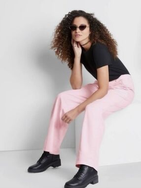 Wild Fable PINK Wide Leg Pants Small NWT